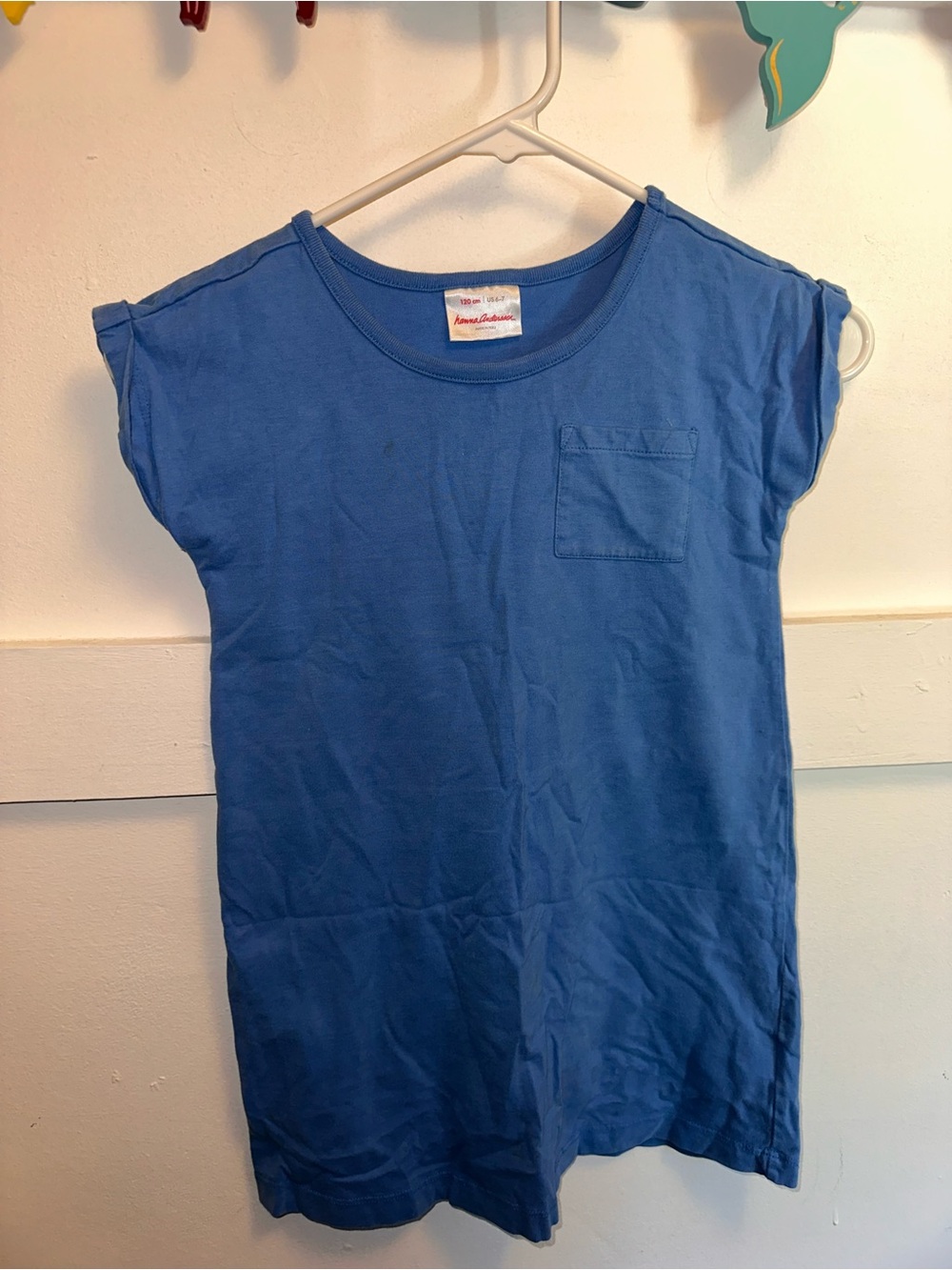 Hanna Andersson Royal Blue Pocket Tee Dress for Kids